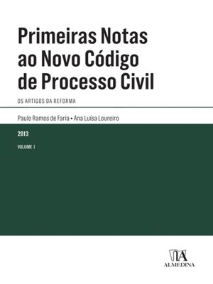 cover image of Primeiras Notas ao Novo Código de Processo Civil